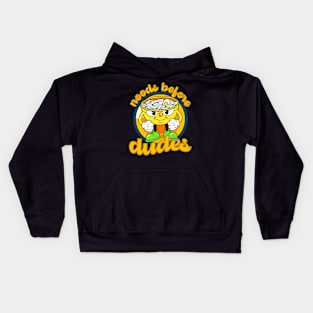 Noods before dudes Kids Hoodie